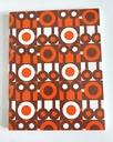 Bloc de feuilles décor géométrique seventies