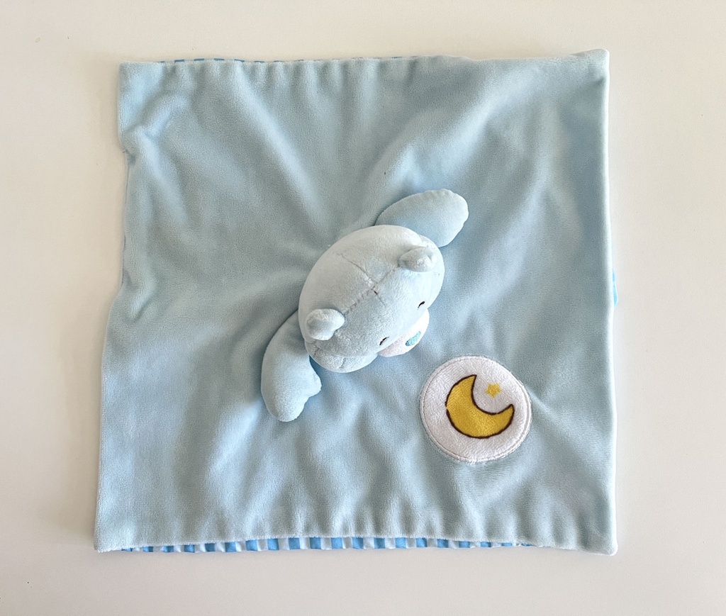 Peluche doudou plat bleu Bisounours Grosdodo - 2020