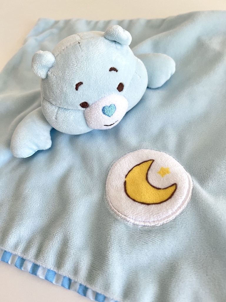 Peluche doudou plat bleu Bisounours Grosdodo - 2020