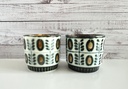 Lot de 2 petites tasses Boch Delta Noix