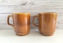 Lot de 2 tasses hautes Boch Delta Brun Provence