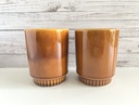 Lot de 2 tasses hautes Boch Delta Brun Provence