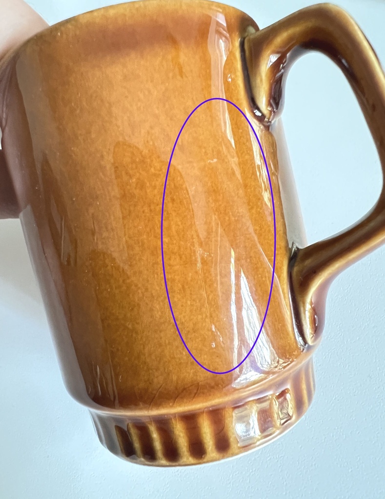 Lot de 2 tasses hautes Boch Delta Brun Provence