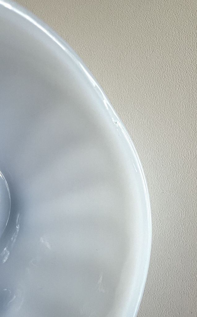 Pot à lait Fire-King Light Blue Azurite Swirl