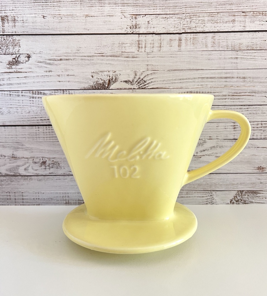 Filtre à café 102 en céramique jaune Melitta