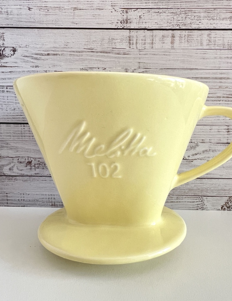 Filtre à café 102 en céramique jaune Melitta
