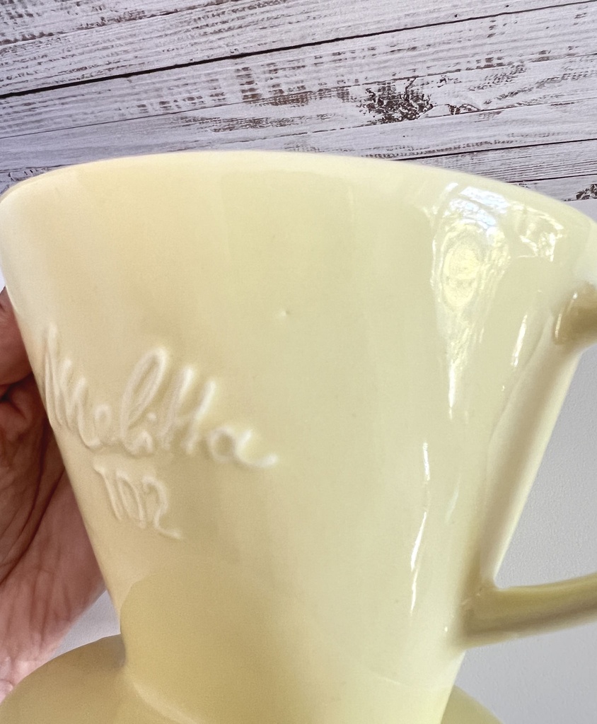 Filtre à café 102 en céramique jaune Melitta