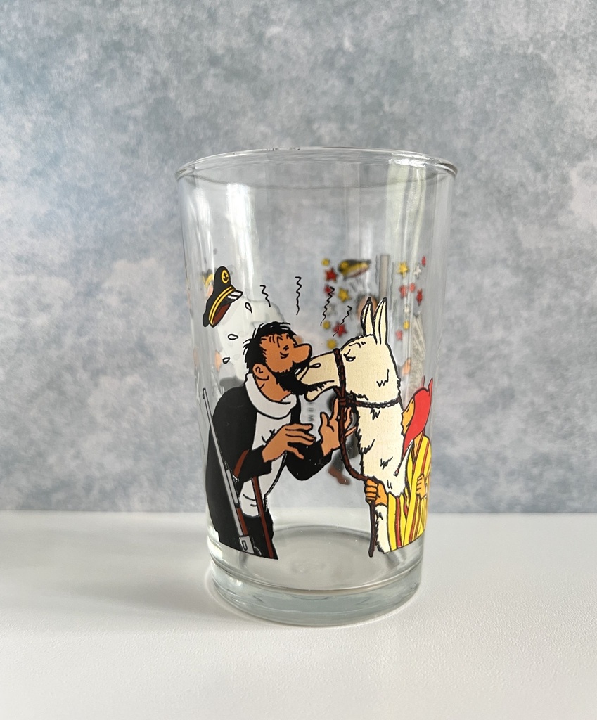 Verre à eau Le capitaine Haddock - Tintin 1986