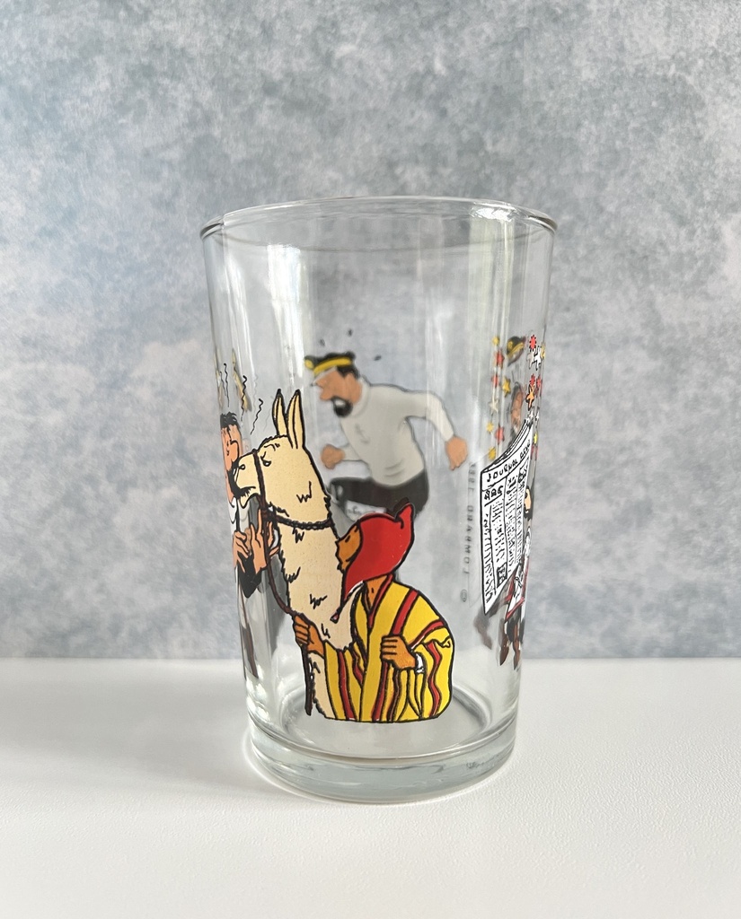 Verre à eau Le capitaine Haddock - Tintin 1986