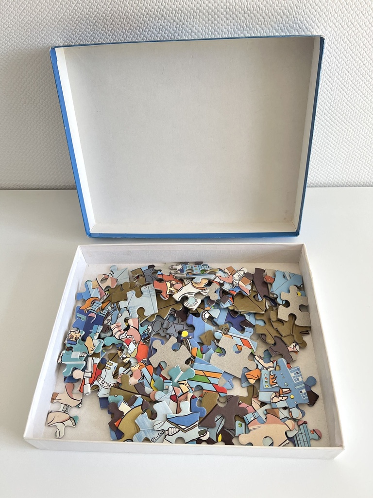 Puzzle 100 pièces Capitaine Flam - MB 1981