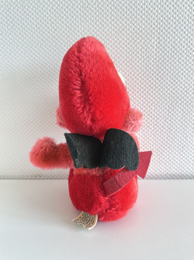 Peluche Schtroumpf diablotin / Diable rouge - Wallace Berrie 1984