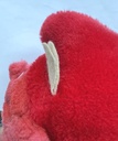Peluche Schtroumpf diablotin / Diable rouge - Wallace Berrie 1984