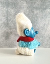Peluche pince-doigt Schtroumpf avec écharpe rouge