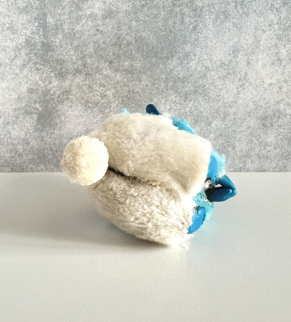 Peluche pince-doigt Schtroumpf avec écharpe rouge