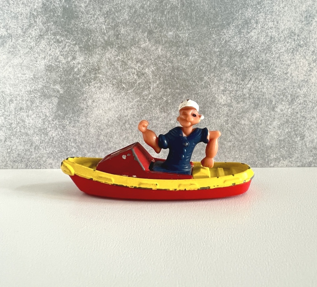 Figurine Popeye dans un bateau - Corgi
