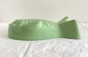 Moule à pudding en céramique en forme de poisson vert amande