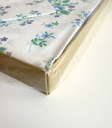 Parure de lit à fleurs bleues et mauve pour 2 personnes