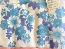 Parure de lit en pilou à fleurs bleues pour 2 personnes