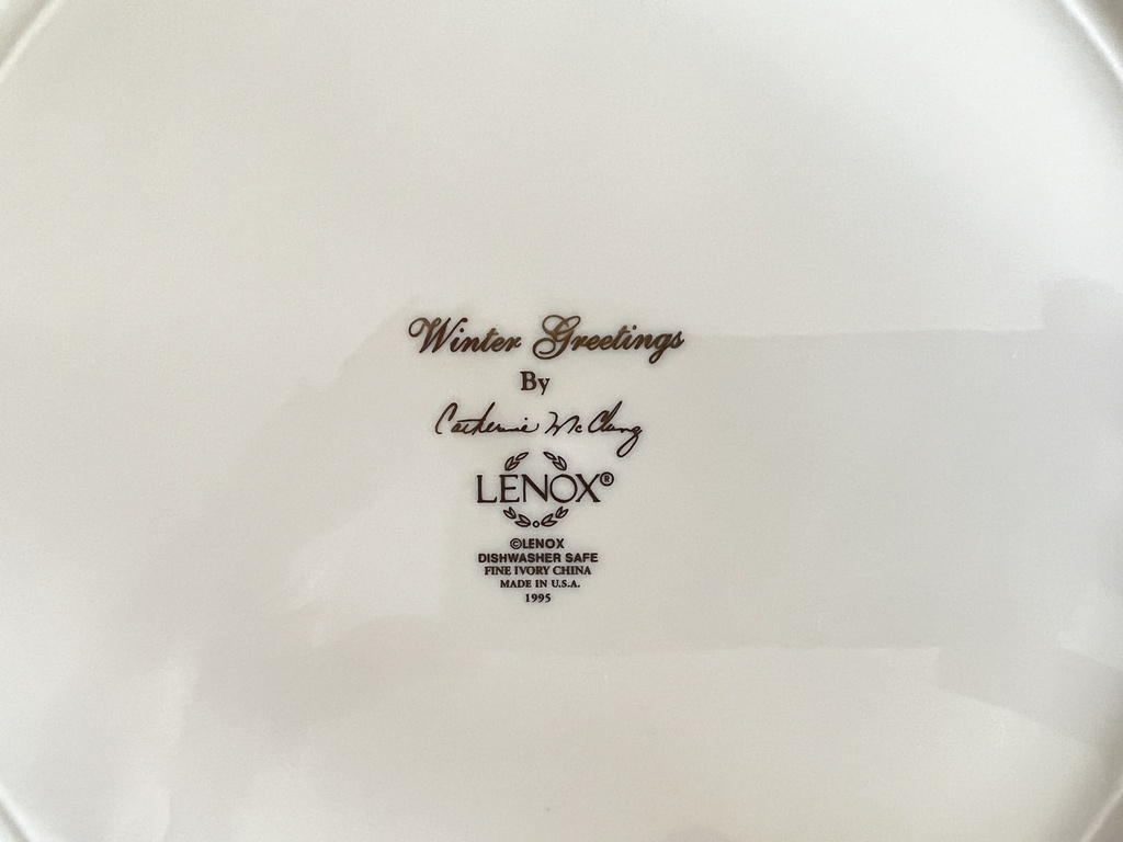 Assiette plate Winter Greetings Lenox
