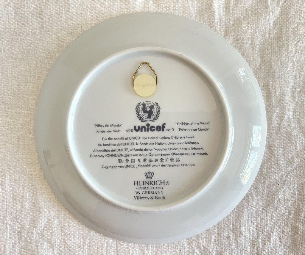Assiette Heinrich Villeroy & Boch Unicef