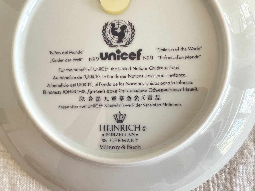 Assiette Heinrich Villeroy & Boch Unicef