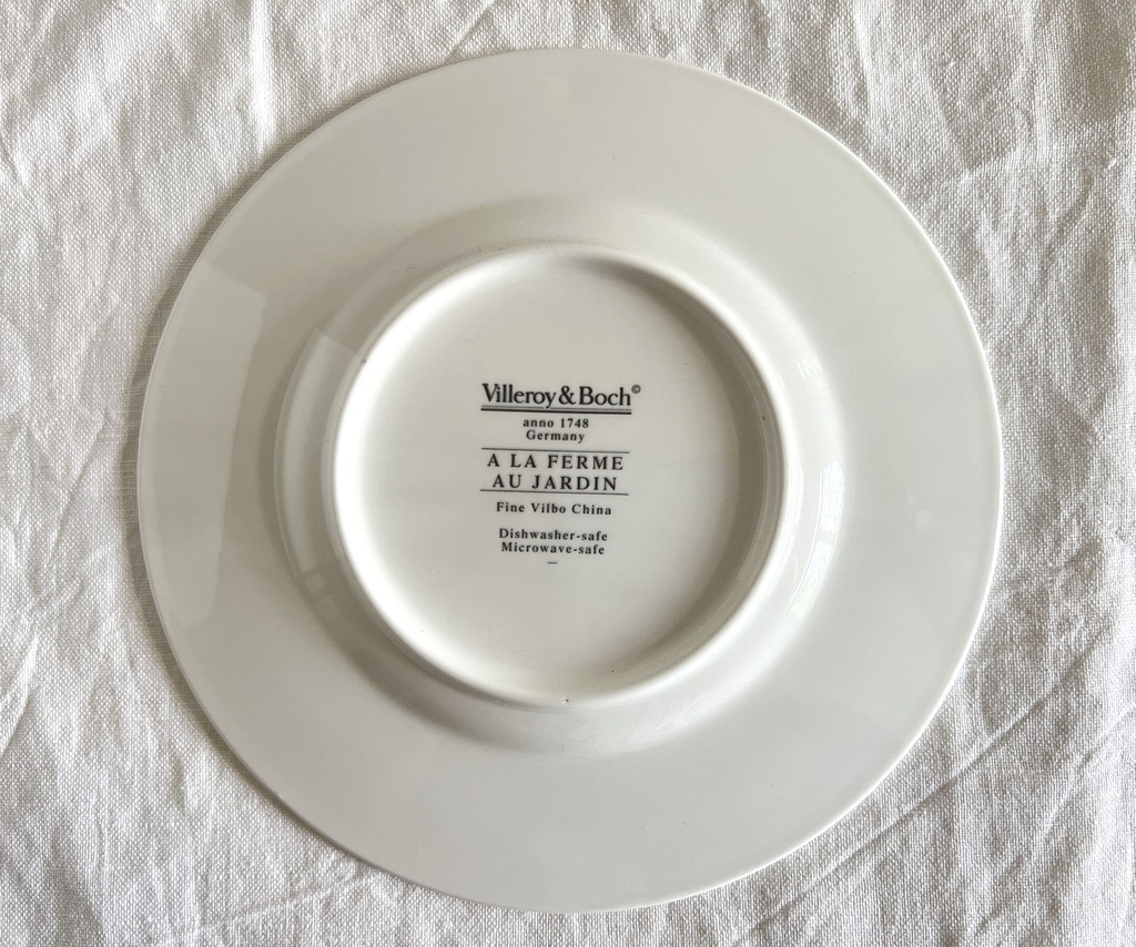 Lot de 2 assiettes à pain Villeroy & Boch À la ferme Au jardin