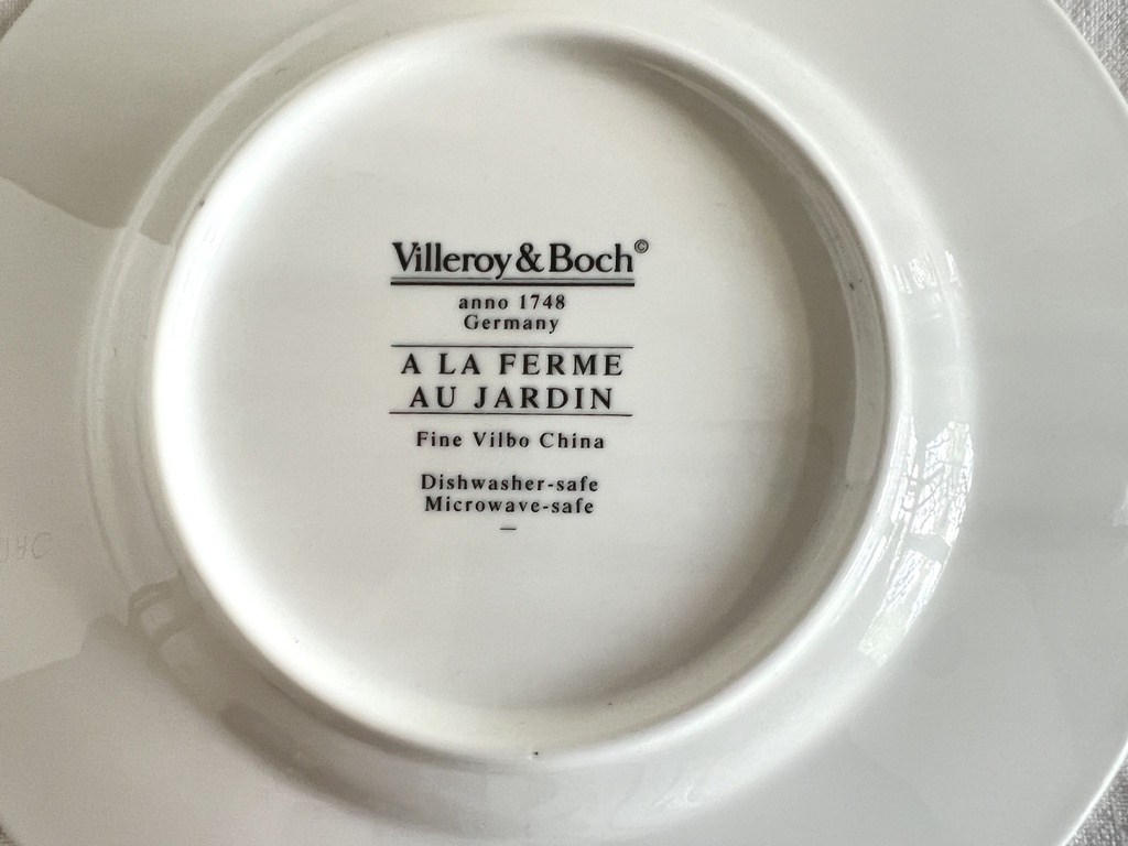Lot de 2 assiettes à pain Villeroy & Boch À la ferme Au jardin