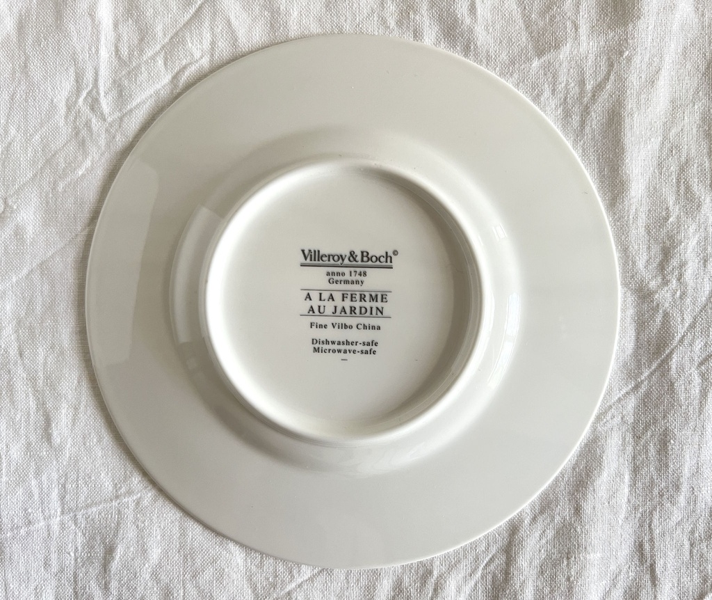 Lot de 2 assiettes à pain Villeroy & Boch À la ferme Au jardin