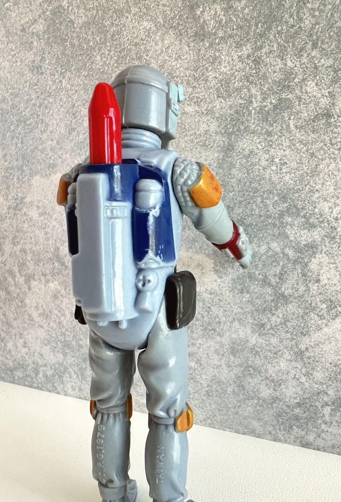 Figurine Boba Fett casque bleu / blue painted helmet Star Wars - Kenner 1979