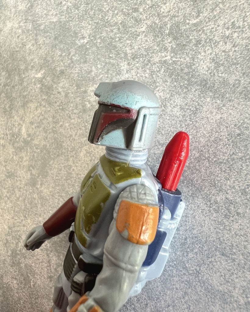 Figurine Boba Fett casque bleu / blue painted helmet Star Wars - Kenner 1979