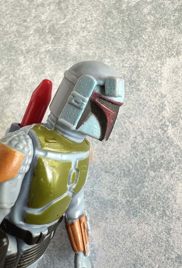 Figurine Boba Fett casque bleu / blue painted helmet Star Wars - Kenner 1979