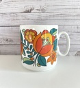 Tasse fleurie dans les tons orange Bavaria