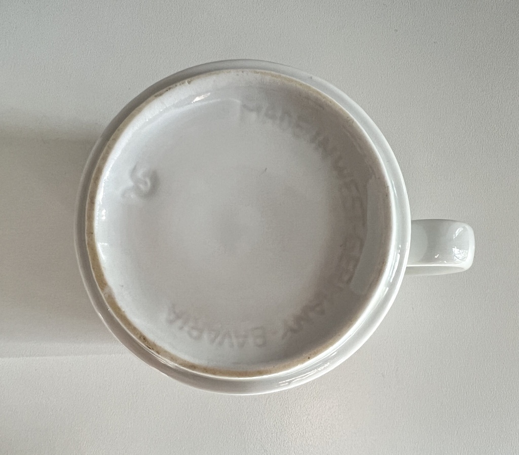 Tasse fleurie dans les tons orange Bavaria