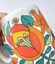 Tasse fleurie dans les tons orange Bavaria
