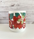 Tasse fleurie dans les tons rouges Bavaria