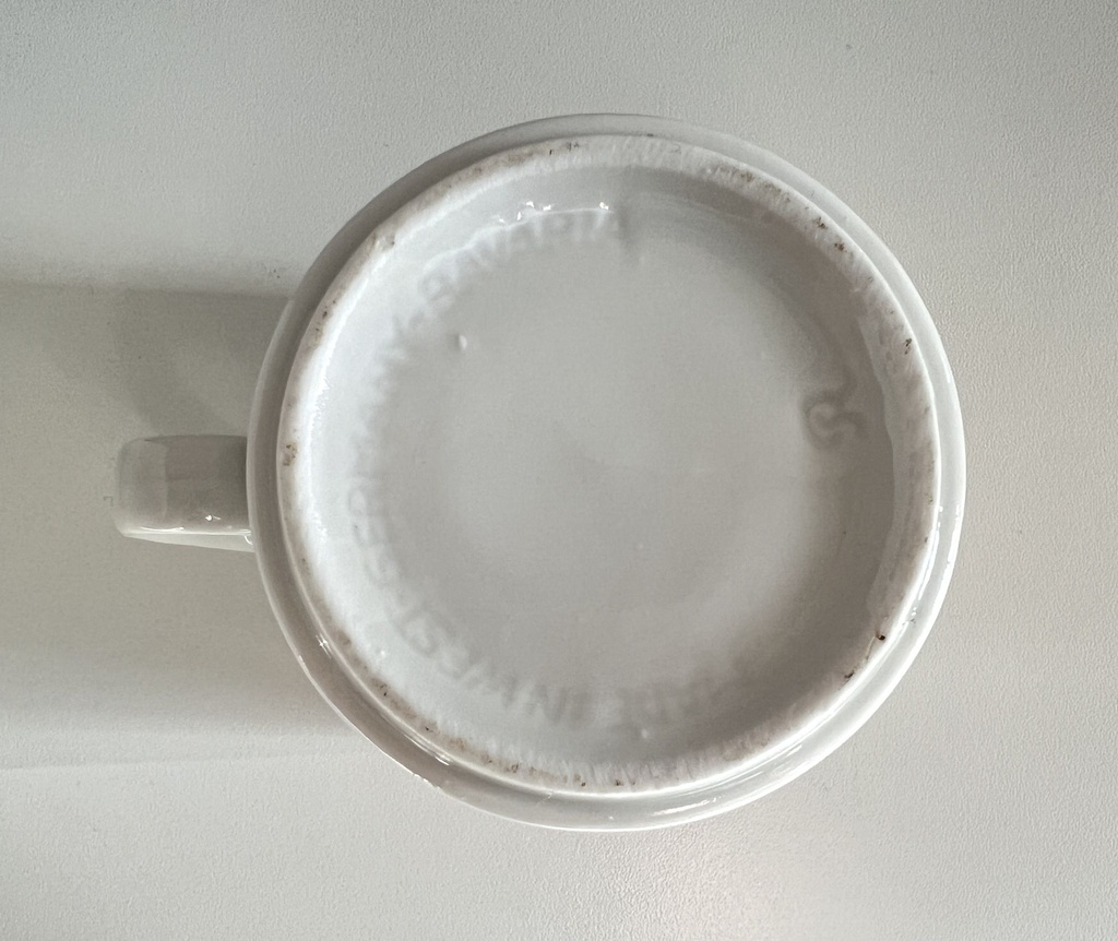 Tasse fleurie dans les tons rouges Bavaria