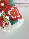 Tasse fleurie dans les tons rouges Bavaria