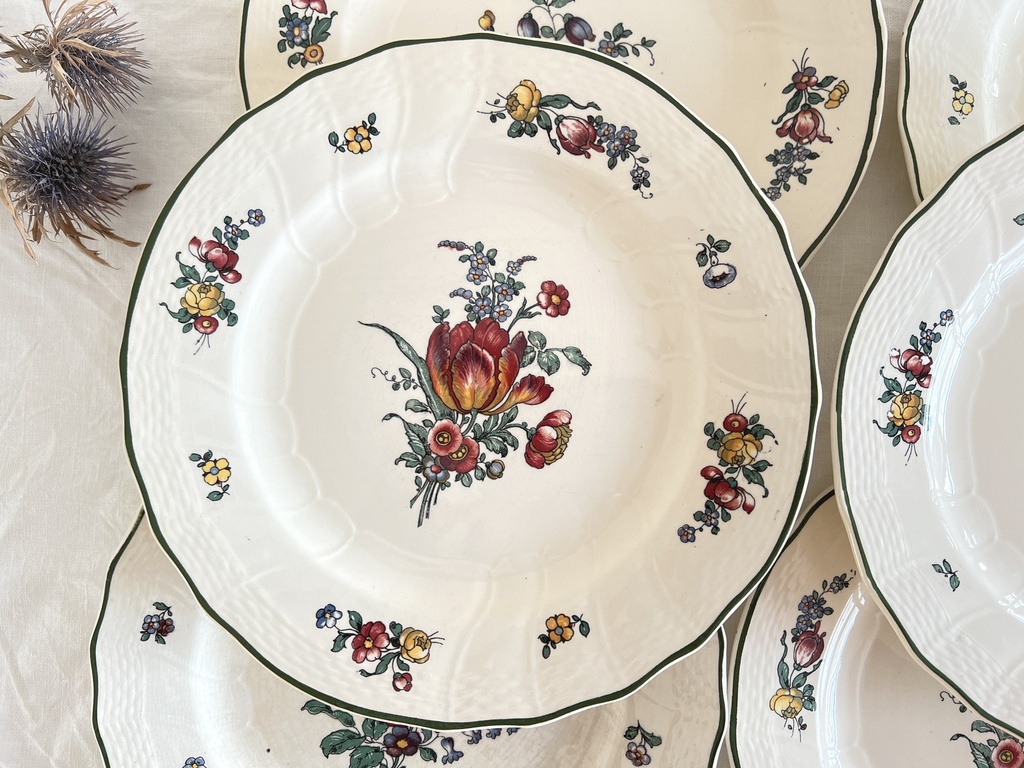 Lot de 6 assiettes à dessert Villeroy & Boch Alt Strasbourg