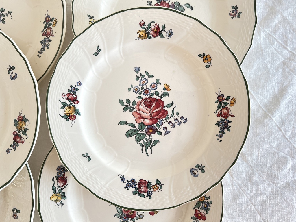 Lot de 6 assiettes à dessert Villeroy & Boch Alt Strasbourg