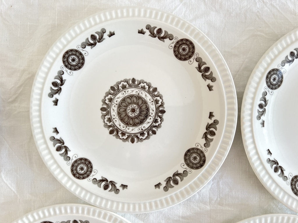 Lot de 6 assiettes à dessert Boch Delta Murielle
