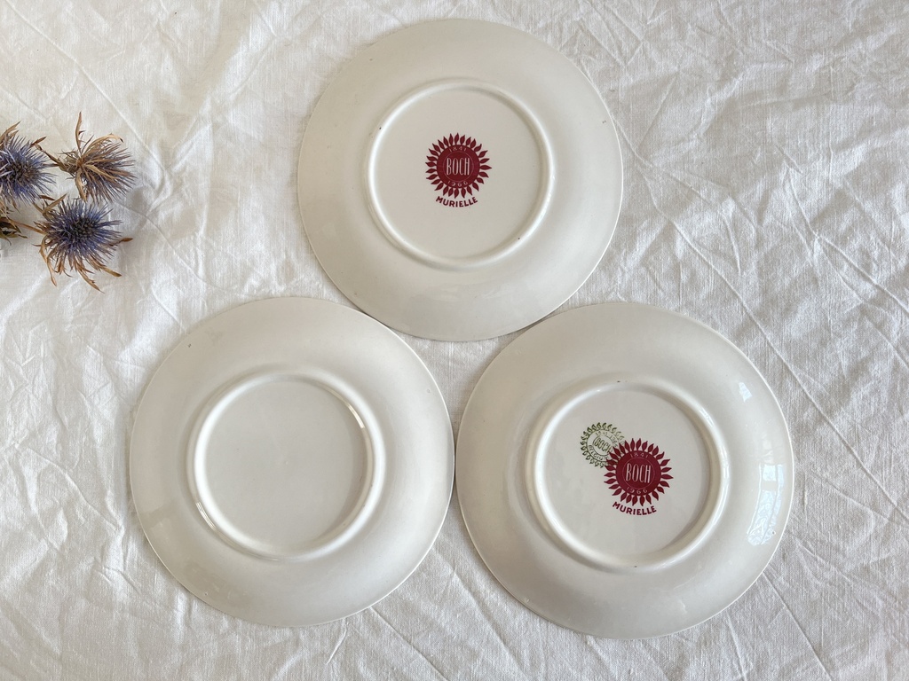 Lot de 6 assiettes à dessert Boch Delta Murielle