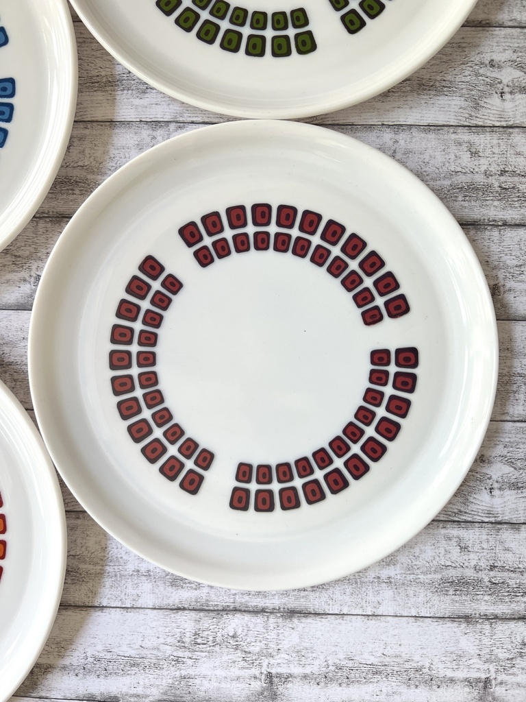 Lot de 4 assiettes à dessert Arcopal Square
