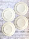 Lot de 4 assiettes à dessert / petit-déjeuner Petrus Regout Boudewijn