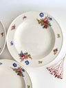 Lot de 5 assiettes creuses Petrus Regout Boudewijn
