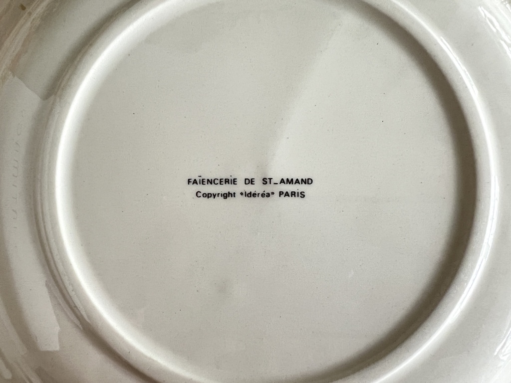 Assiette humoristique Saint-Amand Jacques Faizant