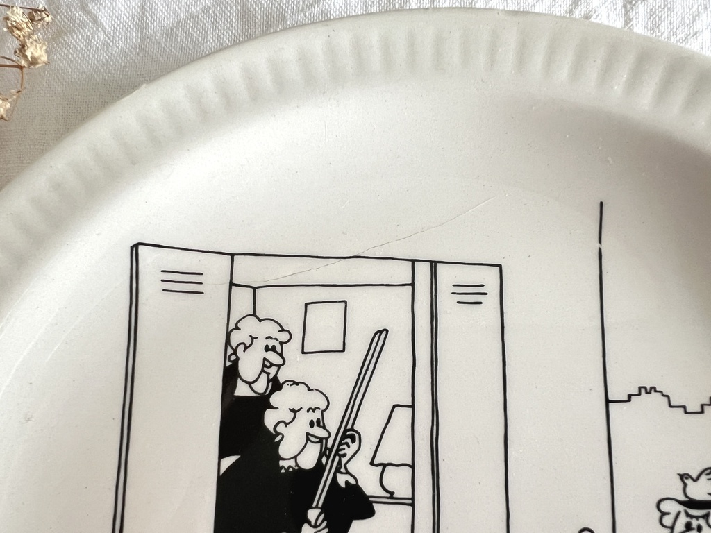 Assiette humoristique Saint-Amand Jacques Faizant