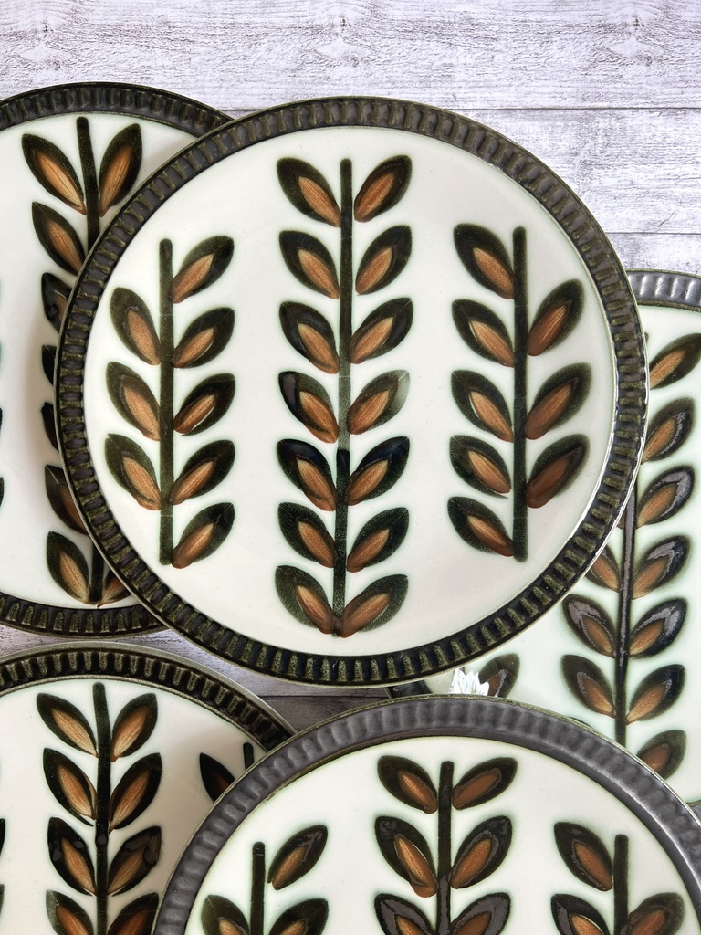 Lot de 6 assiettes à dessert Boch Rambouillet