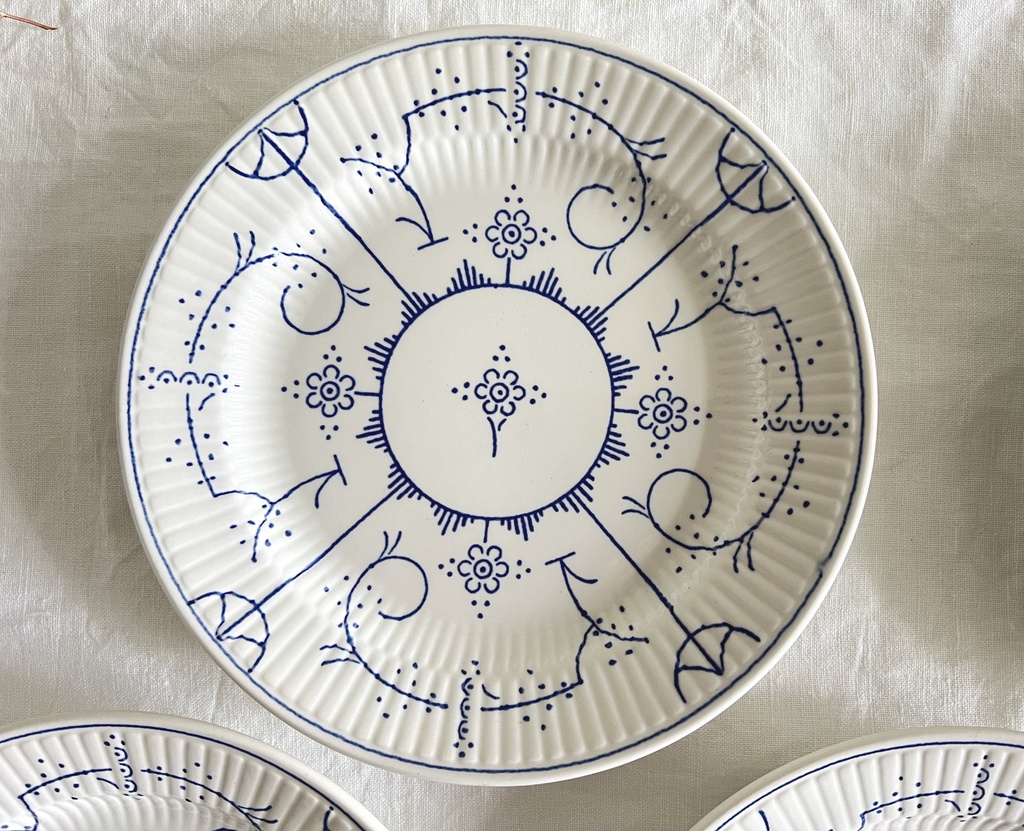 Lot de 6 assiettes à dessert Boch Copenhague