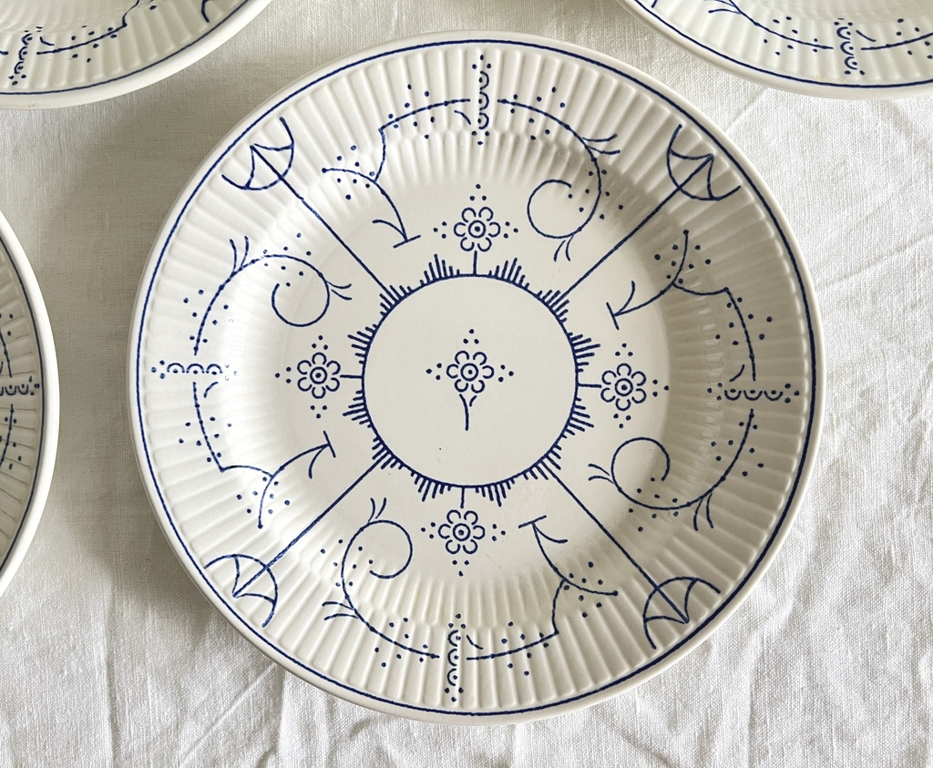 Lot de 6 assiettes à dessert Boch Copenhague