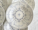 Lot de 6 assiettes creuses Boch Copenhague